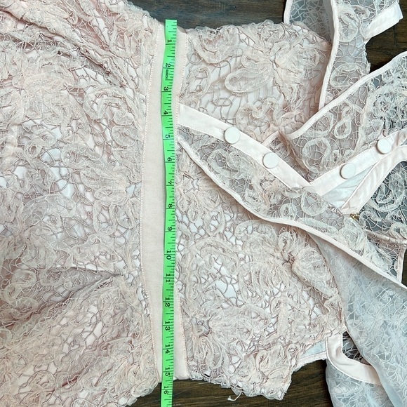 SELF-PORTRAIT Off Shoulder Lace Midi Dress dry cleaned - Picture 10 of 11